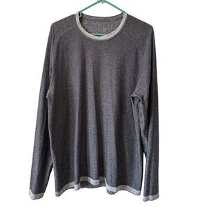 Lululemon Time To Get Dirty Gray Long Sleeve Shirt